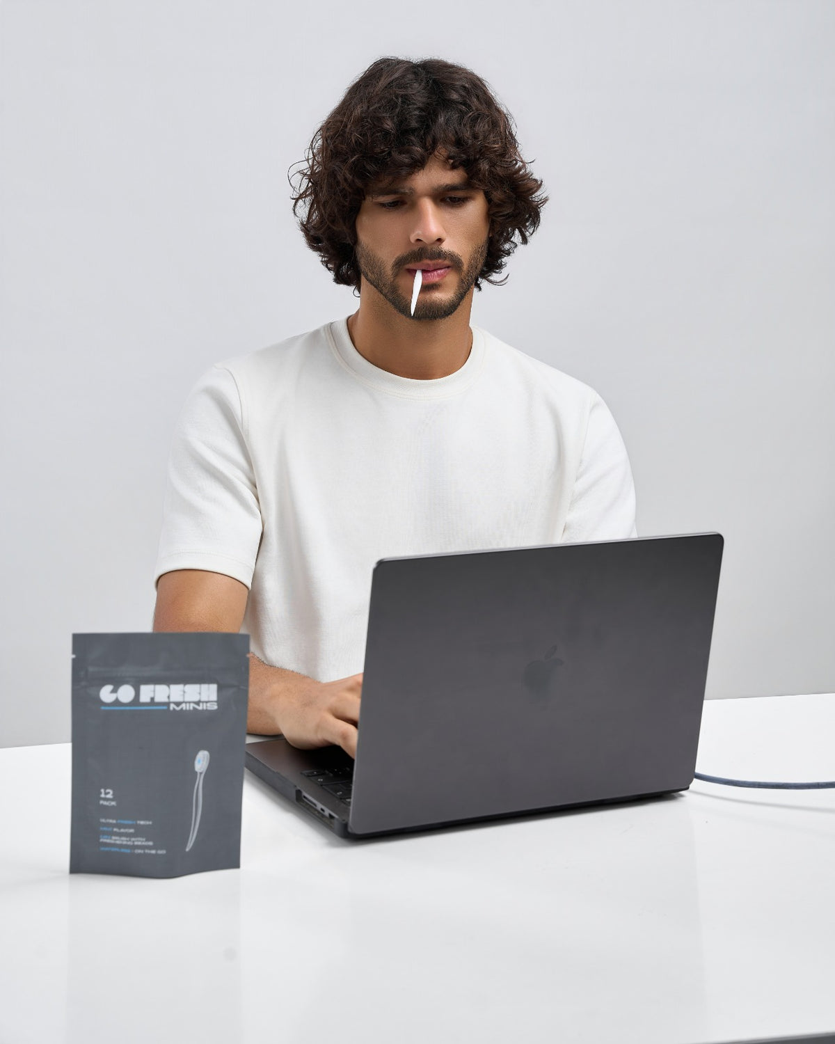 Go Fresh Minis 12-pack on an office desk
