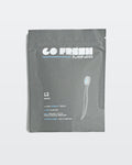 Go Fresh Minis 12-pack disposable toothbrushes, front of box